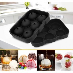 Ice Mould Silicon & Plastic Top Sphere...