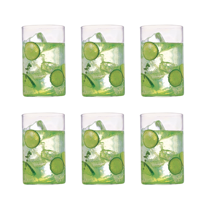 Borosil Classic High Ball Glass 6Pcs Set 475Ml Gifting Crockery Hotel Party