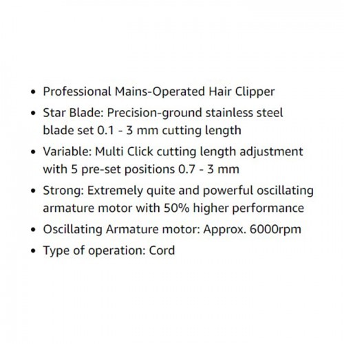 Moser Hair Clipper Genio Coppery 3pin