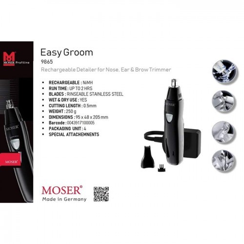 Moser Easygroom Trimmer Ear Nose Recharge