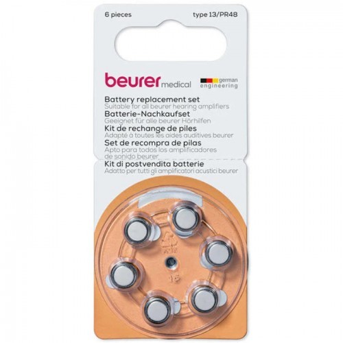 Beurer C50 641.04 Hearing Aid Battery 6 Batteries Health