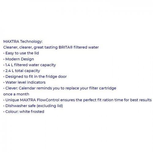 Brita Aluna White Water Filter Jug 2.4L