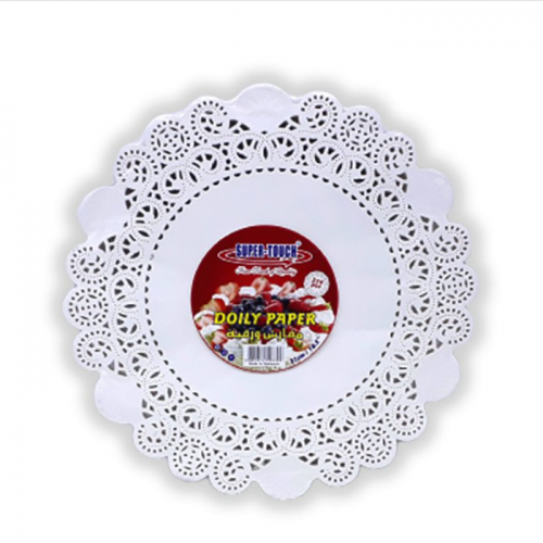 White Doyley Paper Round 9inch 1x250pcs Disposables