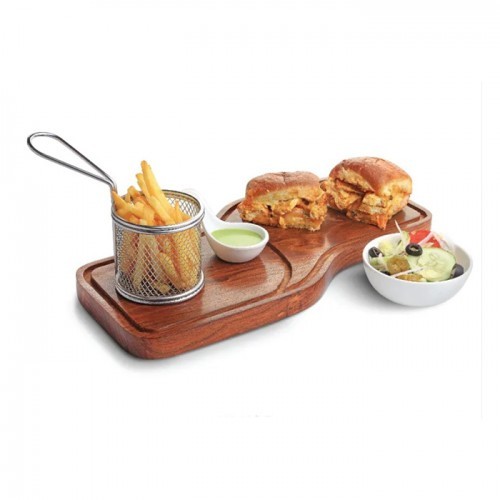 FNS Wooden Snack Serving Platter Kitchen Hotel