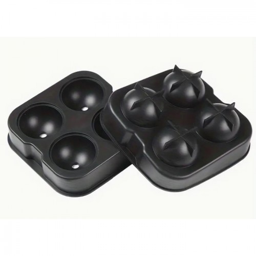 Ice Mould Silicon Sphere 1Pc 4 slots 1Pc Kitchen Hotel Bar Party