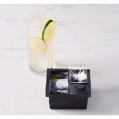 Ice Mould Silicon Square1Pc 4 slots 1Pc Kitchen Hotel Bar Party