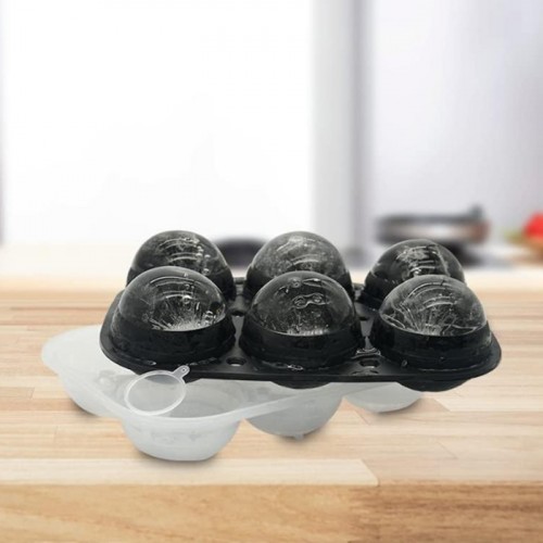 Ice Mould Silicon Sphere 6 slots 1Pc Kitchen Hotel Bar Party