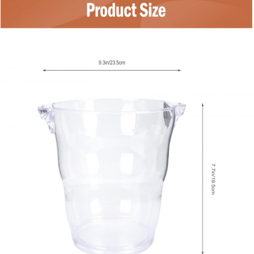 Pc Ice Bucket 3.7L Bar Hotel Kitchen VRJ