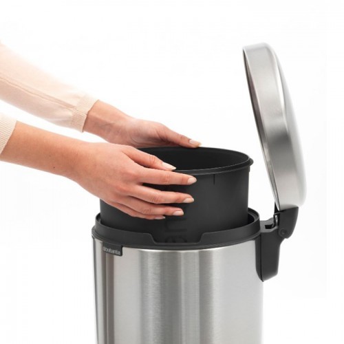 Brabantia Pedal Bin Newclon Matt Steel 12L Bath Kitchen Hotel