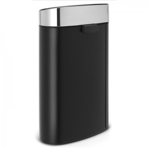 Brabantia Touch Top Bin Matt Black Finger Print Proof Lid 40L Bath Kitchen Hotel