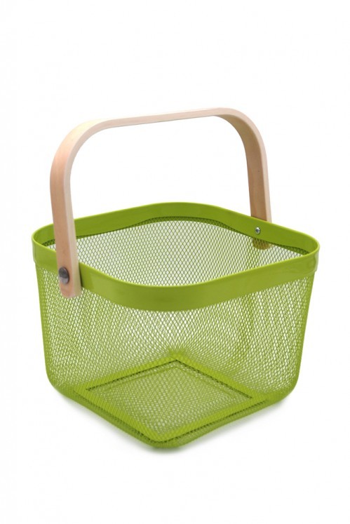 Metal Basket Assorted Colors 1pc