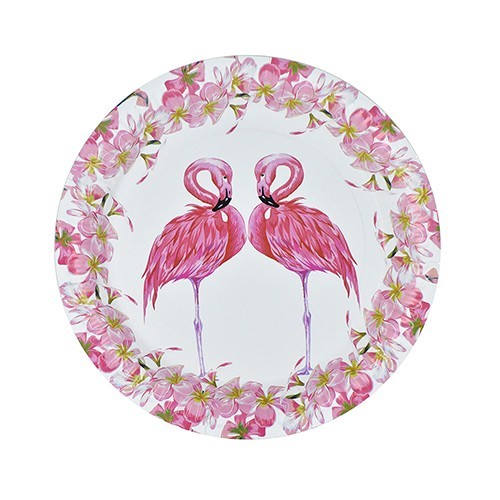 Party Paper Plates Pink Flamingo Bird Design 7 inch 10Pcs Party