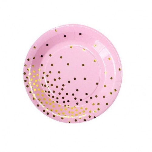 Party Paper Plates Pink 7Inch 10Pcs Party