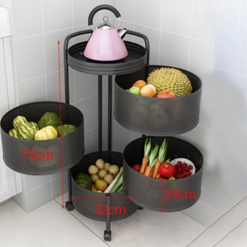 Kitchen Rack Multilayer 4 Layer Kitchen Deals Basket
