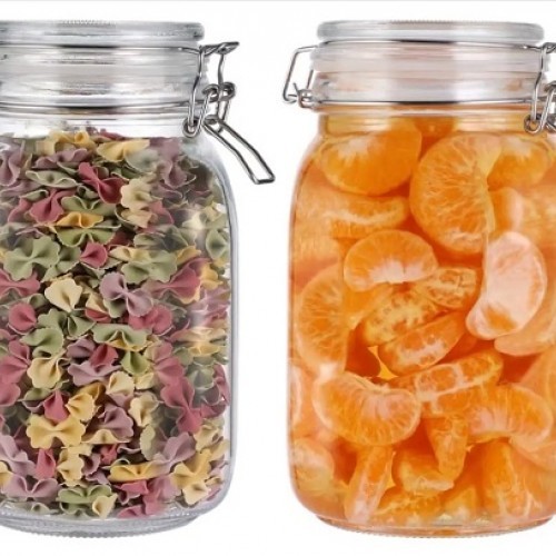 Glass Hermetic Canister 2000Ml 1Pc Storage Canister