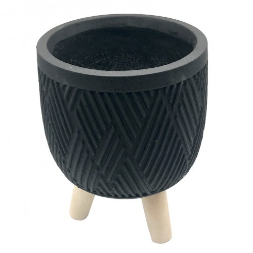 Easylife Fiberglass Planter Lines 3pcs Set Black Lines