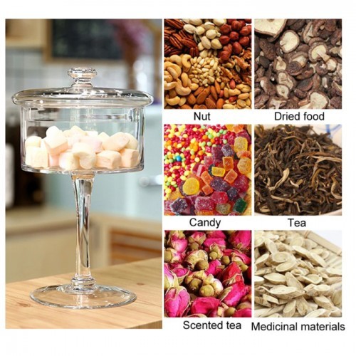 Glass Cookie and Candy Jar 16x23Cm Crockery Home Decor Hotel