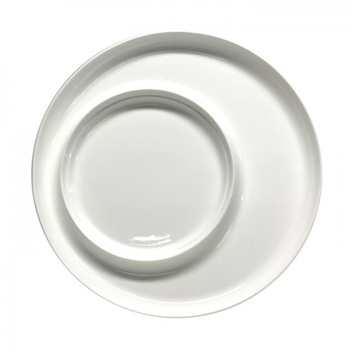 Ceramic Chip and Dip white 31.5Cm Crockery