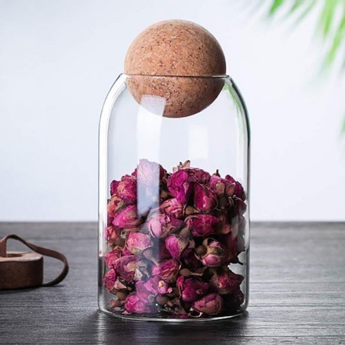 Glass Storage Canister 800Ml Home Decor Towels Bath Hotel
