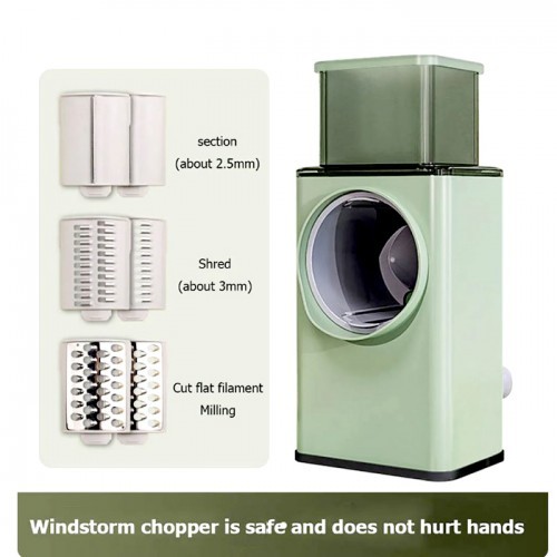 Vegetable Drum Cutter 3 Blades Kitchen