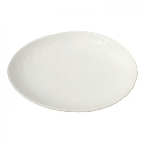 Serving Plate White Irregular Shape 27.5Cm Crockery Hotel