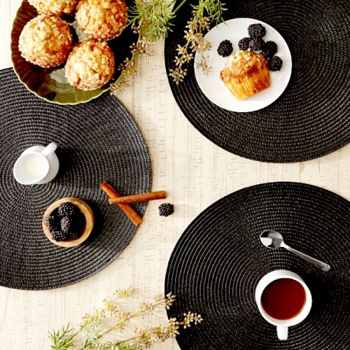 Placemat Round Woven 4Pcs Kitchen Home Decor Hotel