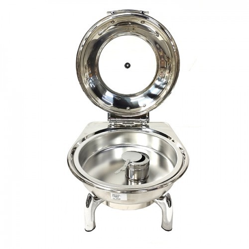 Chafing Dish Round Hydraulic Lid 6.5L Hotel