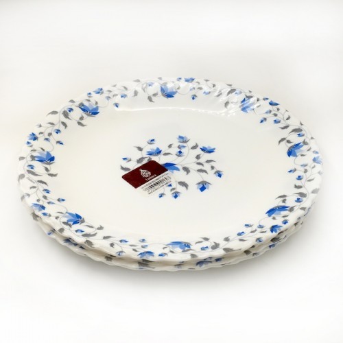 Endura Dinner Plate Blue Floral 25Cm 4Pc Set