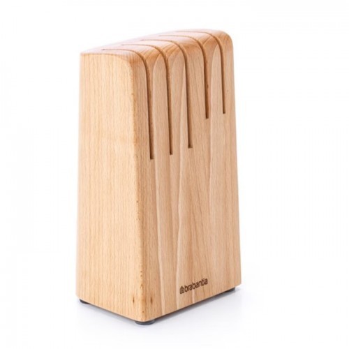 Brabantia Profile Slice and Dice Wooden Knife Block Kitchen Hotel