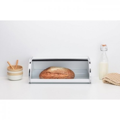 Brabantia Bread Baked Goods Bin Roll Top White Bakery Kitchen Hotel