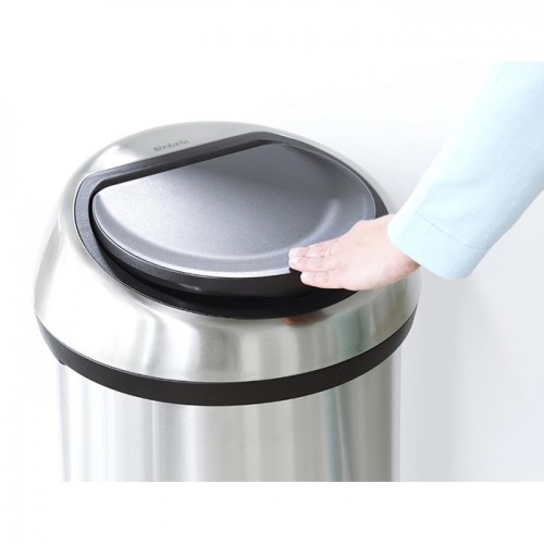 Brabantia Press Top Bin Brilliant Steel 60L Bath Kitchen Hotel