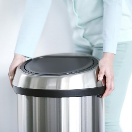 Brabantia Press Top Bin Brilliant Steel 60L Bath Kitchen Hotel