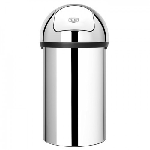 Brabantia Push Bin Brilliant Steel 60L Bath Kitchen Hotel