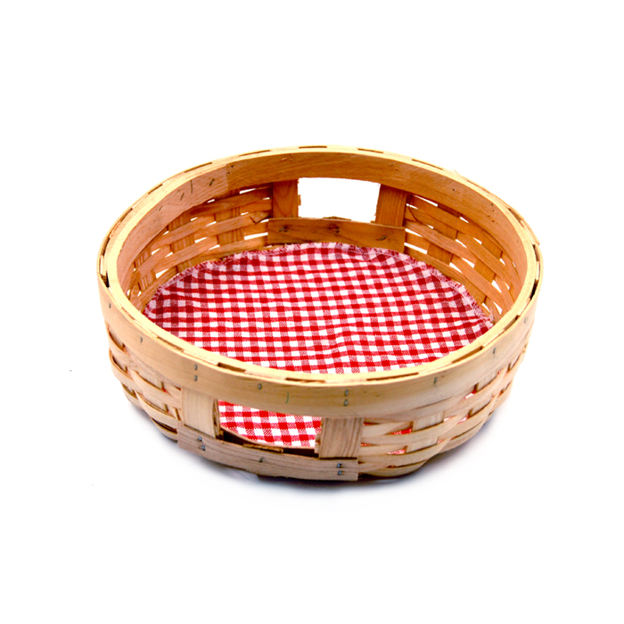 Bamboo Tray Basket round 35x35cm