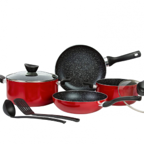 Bergner Bellini 8pcs Cookware Set Aluminium