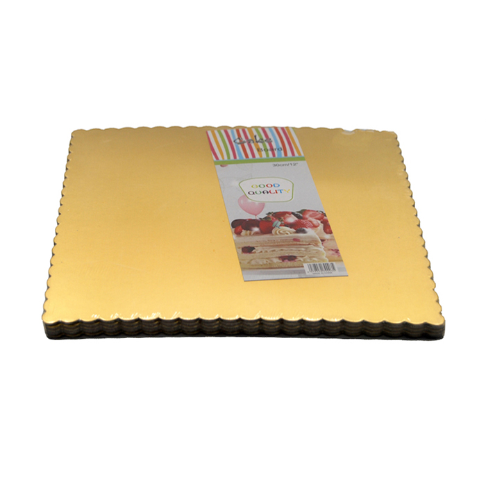 Cake Dessert Board Baking Gold Edged 20Cm 5Pc Set Deals