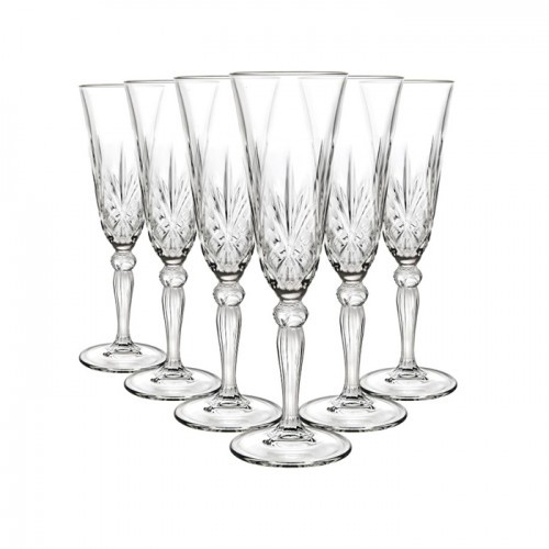 RCR Melodia Flute Glassware 6pcs Set 16Cl