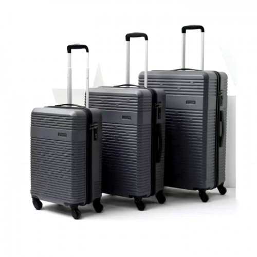 Wildcraft Trolley Bag Gypsos 3Pcs Set Black Luggage