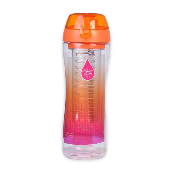 Lock and Lock Bisfree Sports Infuser Bottle 650Ml Orange Deals