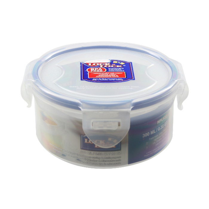 Lock and Lock Round Short Food Container 300Ml