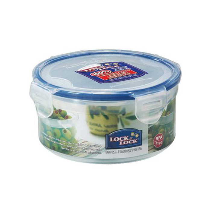 Lock and Lock Round Short Food Container 600Ml