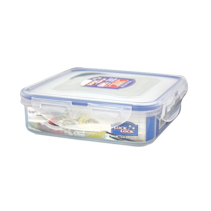 Lock and Lock Square Short Food Container 600Ml