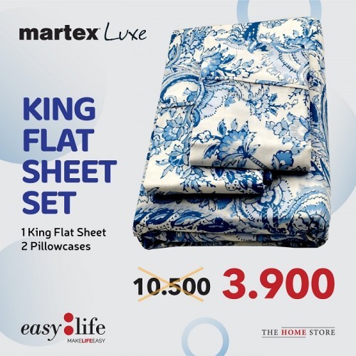 Martex Luxe King Flat  Bedsheet Set Design