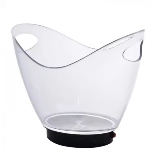 Pc Ice Bucket LED Light Function 8L Kitchen Hotel Bar VRJ