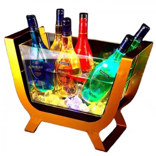 Premium Beverage/ Champagne Ice Bucket LED Light Function Kitchen Hotel Bar VRJ