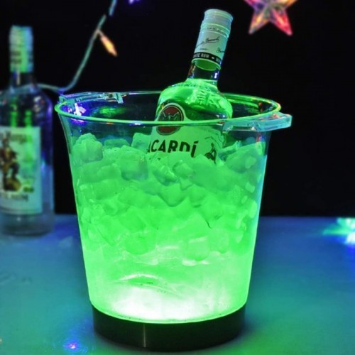 Pc Ice Bucket LED Light Function 5L Kitchen Hotel Bar VRJ