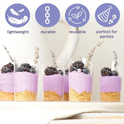 Retail Sound Slope Dessert Cups 1x12pcs 75Ml Disposables