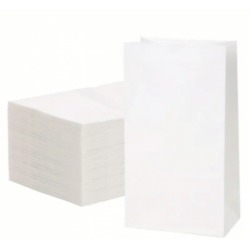 Disposables White Sos Paper Bag White Large 1x25pcs