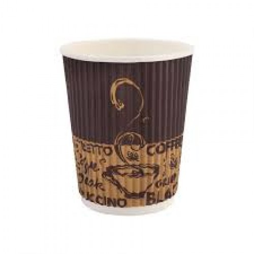 Disposables Ripple Paper Cup 4 Oz 1set x 25Pcs